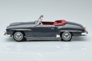 Mercedes 190 SL W121 Roadster Grau Norev 1:18 183402 Metall – Bild 4 von 8
