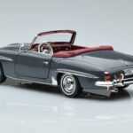 Mercedes 190 SL W121 Roadster Grau Norev 1:18 183402 Metall - image 6 of 8