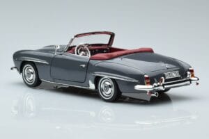 Mercedes 190 SL W121 Roadster Grau Norev 1:18 183402 Metall – Bild 6 von 8