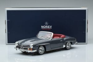 Mercedes 190 SL W121 Roadster Grau Norev 1:18 183402 Metall – Bild 8 von 8