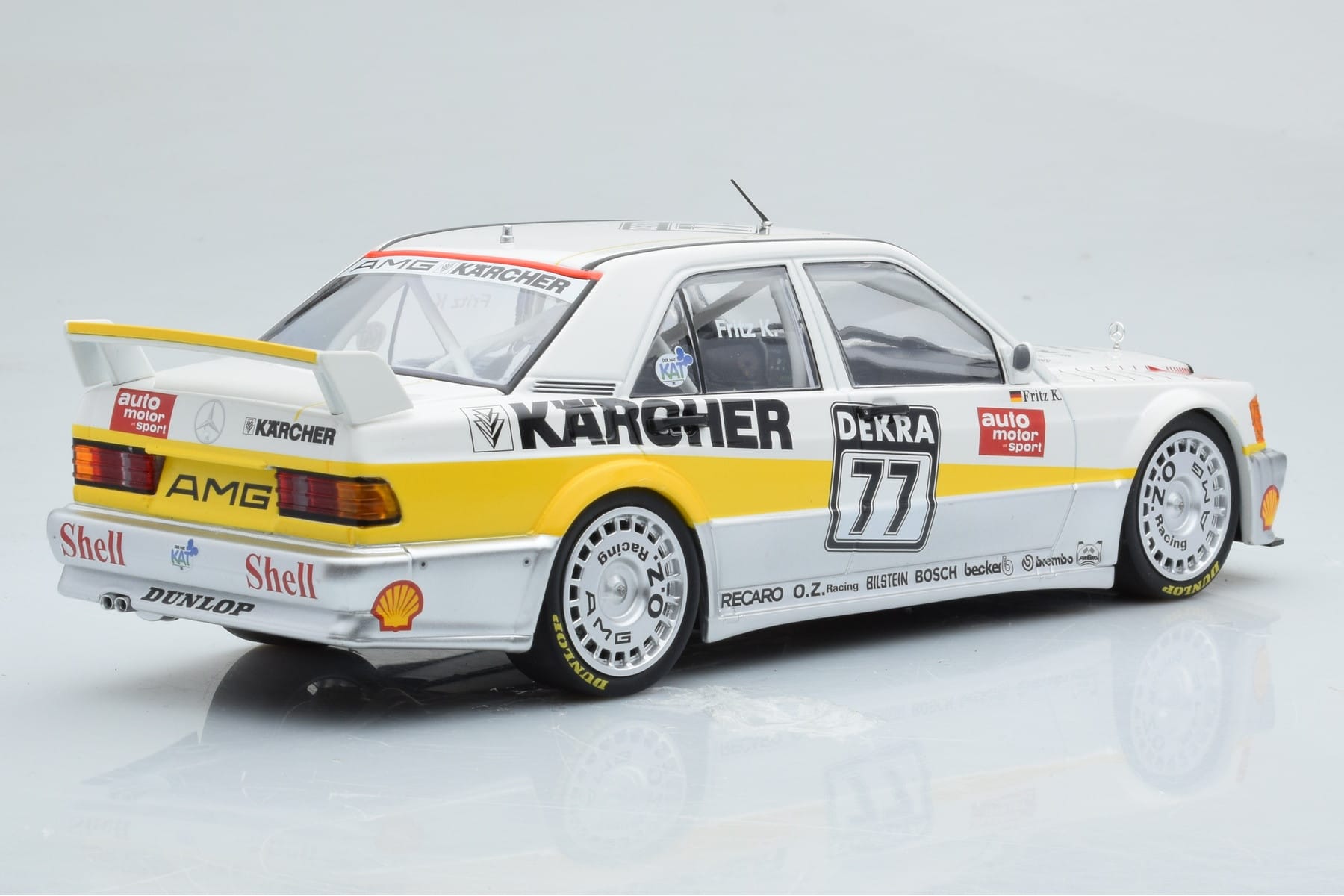 Mercedes 190E 2.5-16 W201 EVO 1 Karcher #77 F. Kreutzpointer Team AMG-Mercedes DTM 1990 Minichamps 1:18 155903677 Metall – Bild 2 von 6