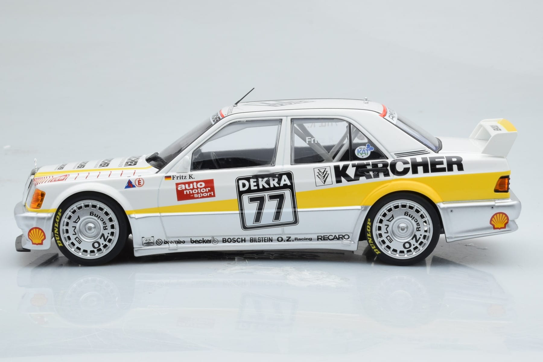 Mercedes 190E 2.5-16 W201 EVO 1 Karcher #77 F. Kreutzpointer Team AMG-Mercedes DTM 1990 Minichamps 1:18 155903677 Metall – Bild 3 von 6