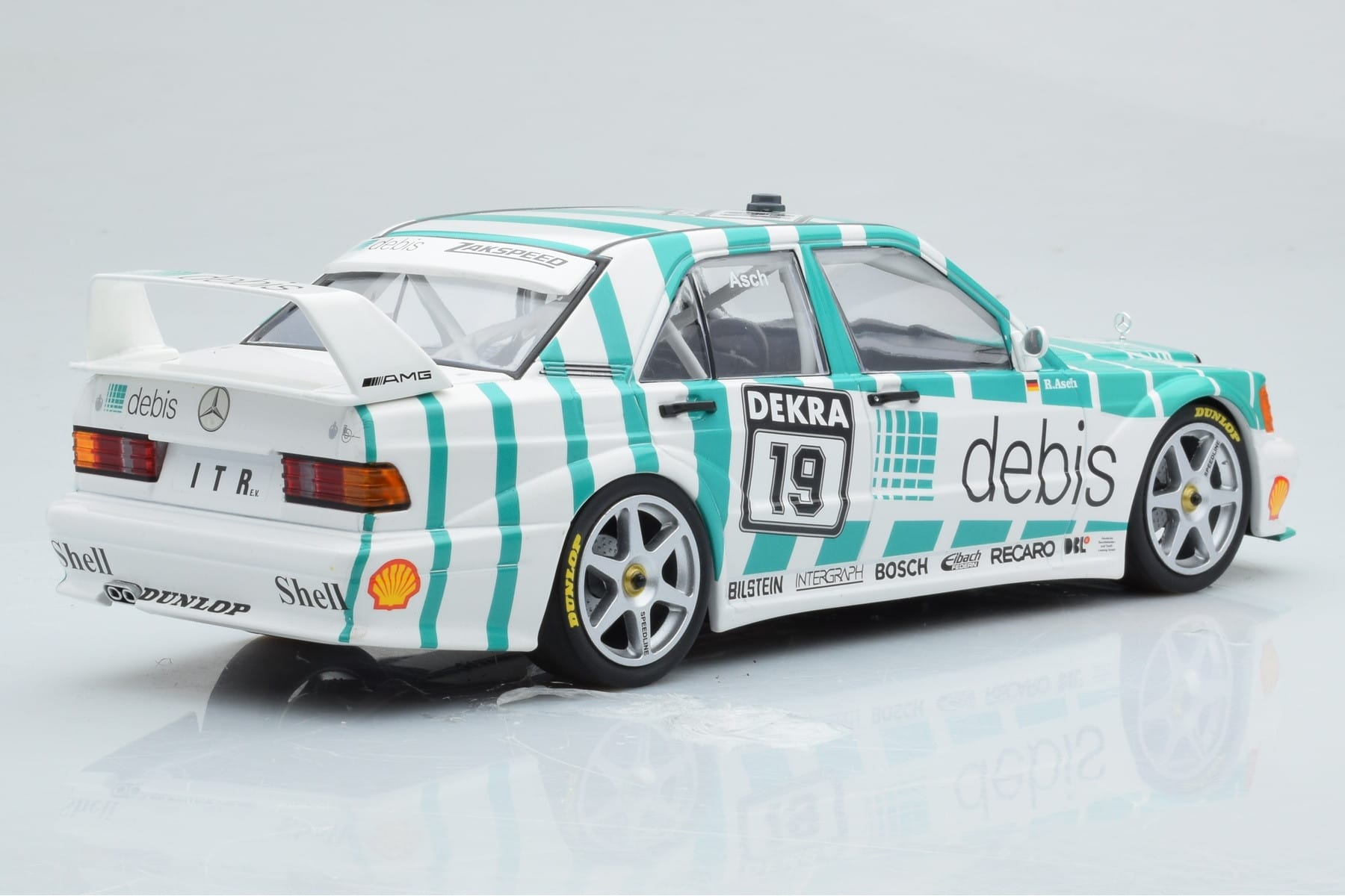 Mercedes 190E 2.5-16 W201 EVO 2 Debis #19 R. Asch Team Zackspeed DTM 1991 Minichamps 1:18 155913619 Metall – Bild 2 von 6