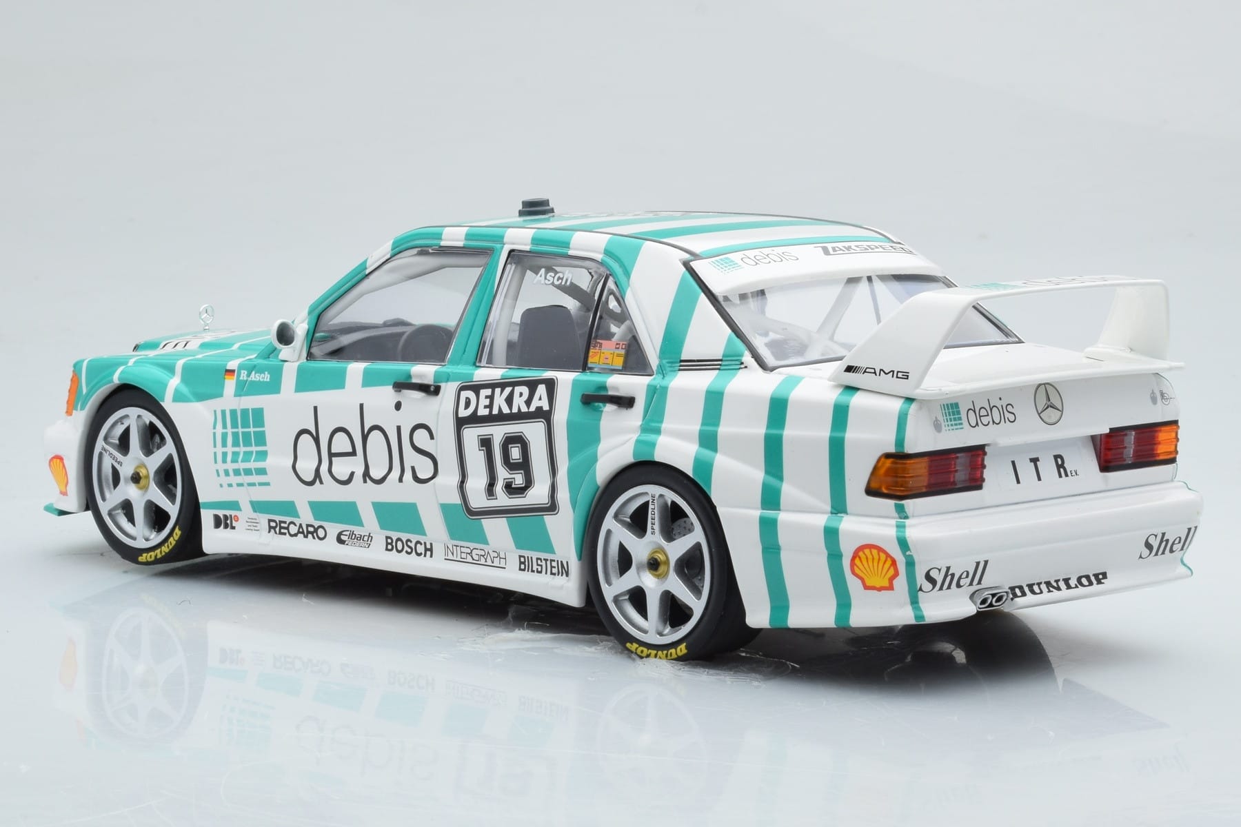 Mercedes 190E 2.5-16 W201 EVO 2 Debis #19 R. Asch Team Zackspeed DTM 1991 Minichamps 1:18 155913619 Metall – Bild 5 von 6