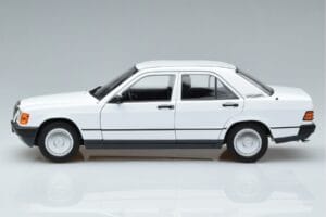 Mercedes 190 E W201 Weiss Norev 1:18 183820 Metall – Bild 4 von 7