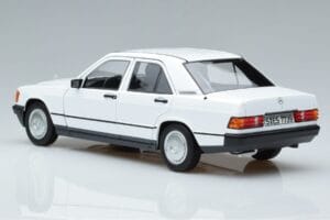 Mercedes 190 E W201 Weiss Norev 1:18 183820 Metall – Bild 6 von 7