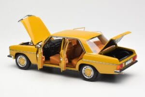 Mercedes 200/8 W115 Sahara Gelb Norev 1:18 183771 Metall – Bild 5 von 8