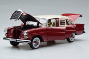 Mercedes 200 W110 Rot Norev 1:18 183706 Metall – Bild 2 von 7