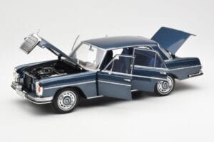 Mercedes 280 SE W108 Dunkelblau Metallic Norev 1:18 183534 Metall – Bild 2 von 8