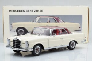 Mercedes 280 SE W108 Weiss AUTOart 1:18 76287 Metall – Bild 8 von 8