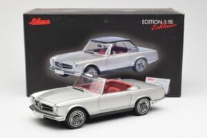 Mercedes 280 SL W113 Pagode Silber Schuco 1:18 450035000 Metall – Bild 8 von 8