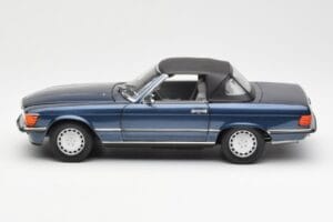 Mercedes 300 SL R107 Nautikblau Norev 1:18 183466 Metall – Bild 4 von 8