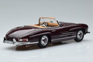 Mercedes 300 SL W198 Roadster Rot Norev 1:18 183891 Metall – Bild 3 von 8