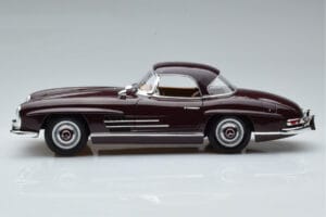 Mercedes 300 SL W198 Roadster Rot Norev 1:18 183891 Metall – Bild 4 von 8