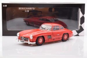 Mercedes 300 SL W198 Gullwing Rot Minichamps 1:18 110037211 Metall – Bild 8 von 8