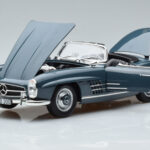 Mercedes 300 SL W198 Roadster Blau Norev 1:18 - image 2 of 9