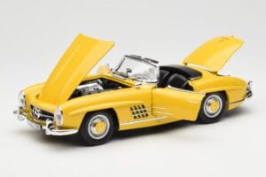 Mercedes 300 SL W198 Roadster Gelb Norev 1:18 B66040669 Metall – Bild 2 von 8