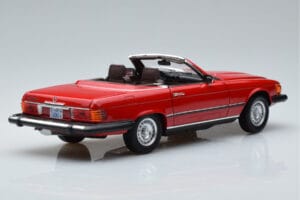 Mercedes 450 SL R107 US-Version Rot Norev 1:18 183729 Metall – Bild 3 von 8