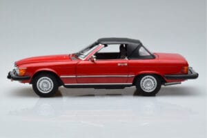 Mercedes 450 SL R107 US-Version Rot Norev 1:18 183729 Metall – Bild 4 von 8