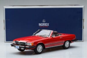 Mercedes 450 SL R107 US-Version Rot Norev 1:18 183729 Metall – Bild 8 von 8