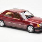 Mercedes 500E W124 Rot Metallic Händler Edition Norev 1:18 - image 6 of 8