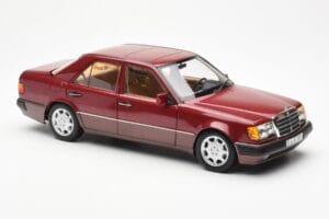 Mercedes 500E W124 Rot Metallic Händler Edition Norev 1:18 B66040699 Metall – Bild 6 von 8