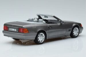 Mercedes 500 SL R129 Grau Metallic Norev 1:18 183715 Metall – Bild 3 von 7