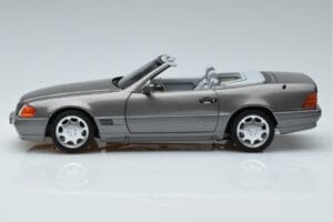 Mercedes 500 SL R129 Grau Metallic Norev 1:18 183715 Metall – Bild 4 von 7