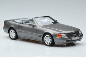 Mercedes 500 SL R129 Grau Metallic Norev 1:18 183715 Metall – Bild 5 von 7