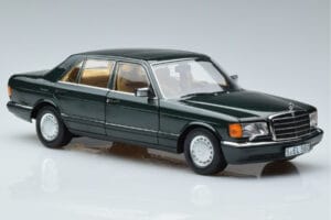 Mercedes 560 SEL W126 Dunkelgrün Metallic Norev 1:18 B66040682 Metall – Bild 5 von 7