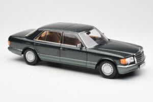 Mercedes 560 SEL W126 Night Grün Metallic Dealer Edition Norev 1:18 B66040626 Metall – Bild 6 von 8
