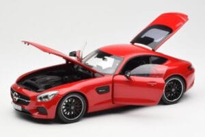 Mercedes AMG GT C190 Rot Norev 1:18 183496 Metall – Bild 2 von 8