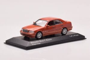 Mercedes C-Class W202 C240 Orange Metallic Minichamps 1:43 430037000 Metall – Bild 2 von 4