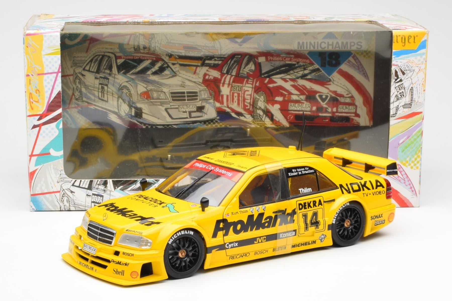 Mercedes C-Class W202 #14 K. Thiim DTM 1994 UT Models 1:18 180943314 Metall – Bild 6 von 6