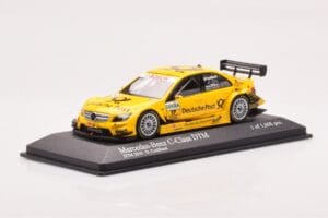 Mercedes C-Class W204 DTM Deutsche Post AMG Mercedes #17 D. Coulthard DTM 2010 Minichamps 1:43 400103817 Metall – Bild 2 von 4