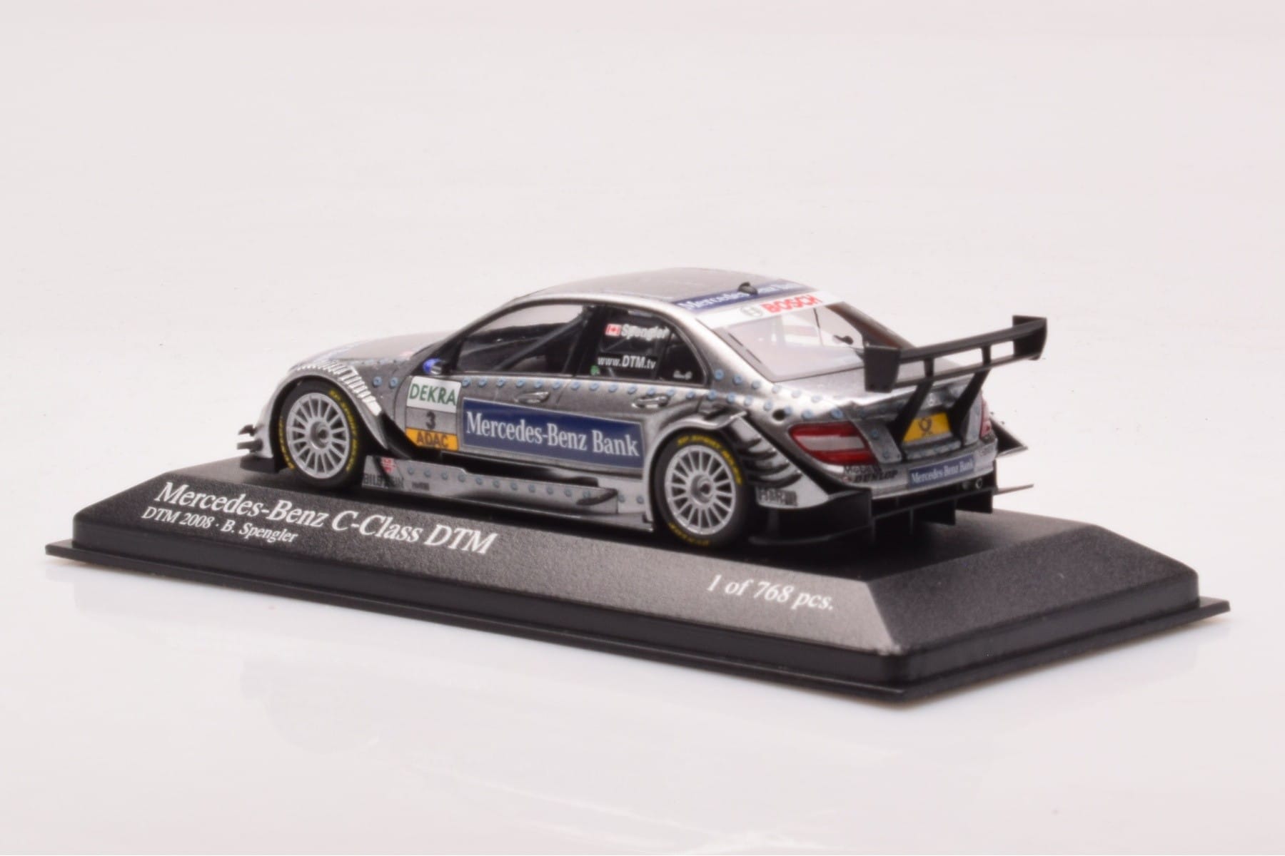 Mercedes C-Class W204 DTM Team AMG Mercedes #3 B. Spengler DTM 2008 Minichamps 1:43 400083803 Metall – Bild 3 von 4