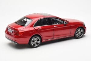 Mercedes C-Class W205 Rot Metallic Asia Exclusive Norev 1:18 183835 Metall – Bild 3 von 8