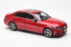 Mercedes C-Class W205 Rot Metallic Asia Exclusive Norev 1:18 183835 Metall – Bild 6 von 8