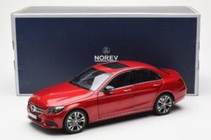 Mercedes C-Class W205 Rot Metallic Asia Exclusive Norev 1:18 183835 Metall – Bild 8 von 8