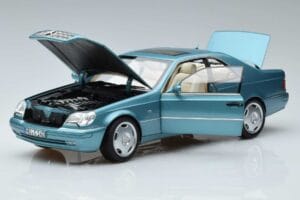 Mercedes CL600 C140 Blau Metallic Norev 1:18 183448 Metall – Bild 2 von 7