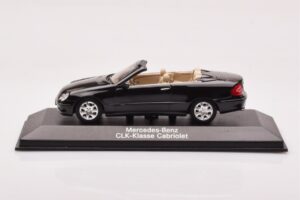 Mercedes CLK A209 Cabriolet Obsidian Schwarz Metallic Minichamps 1:43