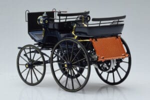 Mercedes Daimler Motorkutsche Dunkelblau Norev 1:18 183700 Metall – Bild 5 von 6