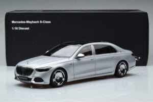 Mercedes Maybach S600 W222 V12 Biturbo Hightech Silber Almost Real 1:18 820118 Metall – Bild 12 von 12