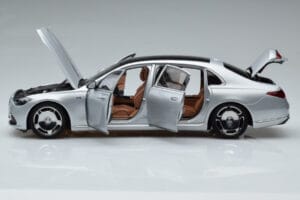 Mercedes Maybach S600 W222 V12 Biturbo Hightech Silber Almost Real 1:18 820118 Metall – Bild 4 von 12