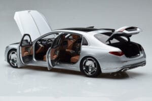 Mercedes Maybach S600 W222 V12 Biturbo Hightech Silber Almost Real 1:18 820118 Metall – Bild 8 von 12