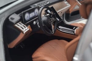 Mercedes Maybach S600 W222 V12 Biturbo Hightech Silber Almost Real 1:18 820118 Metall – Bild 10 von 12