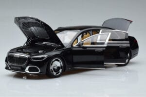 Mercedes Maybach S600 W222 V12 Biturbo Obsidian Schwarz Almost Real 1:18 820115 Metall – Bild 2 von 11