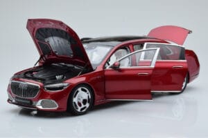 Mercedes Maybach S600 W222 V12 Biturbo Patagonia Rot Almost Real 1:18 820119 Metall – Bild 2 von 10