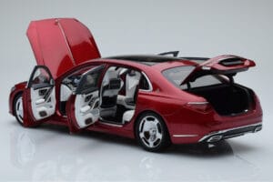 Mercedes Maybach S600 W222 V12 Biturbo Patagonia Rot Almost Real 1:18 820119 Metall – Bild 5 von 10