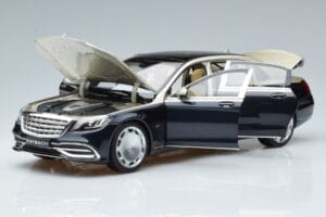 Mercedes Maybach S650 X222 Silberblau Norev 1:18 B66960615 Metall – Bild 2 von 7